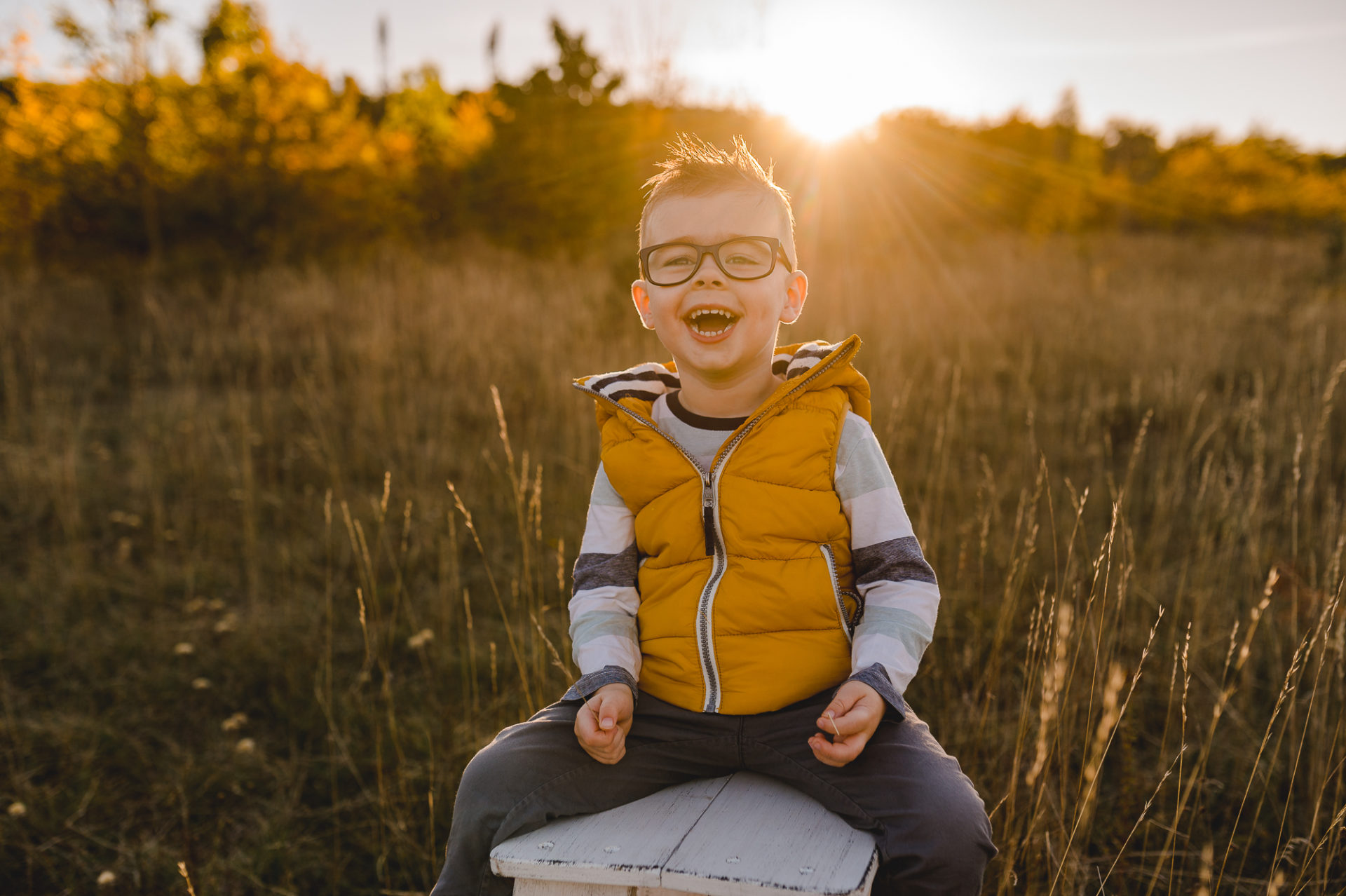 Tessa Trommer Fotografie Sonnenuntergang Herbst Kindershooting Familienfotografie Erfurt